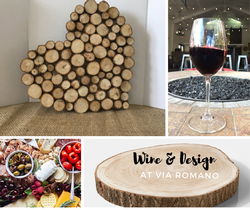Wine & Design: Wood Sliced Heart Image